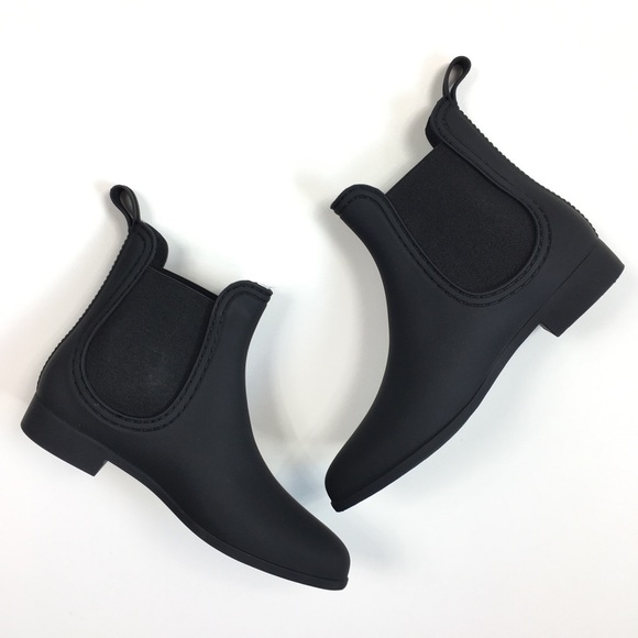 JEFFREY CAMPBELL Chelsea Matte Black Rain Boots - Picture 7 of 7